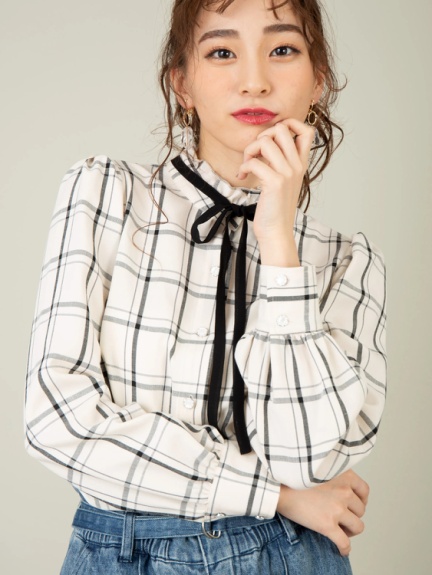 後ろリボンボウタイブラウス Cecil Mcbee セシルマクビー のシャツ ブラウス ファッション通販 Ailand アイランド 後ろリボンボウタイブラウス Cecil Mcbee セシルマクビー のシャツ ブラウス ファッション通販 Ailand アイランド