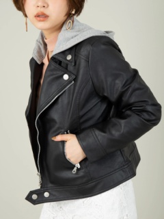 フード付きライダースジャケット Cecil Mcbee セシルマクビー のジャケット ファッション通販 Ailand アイランド