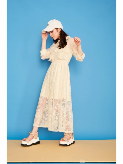 総レースシャツワンピース Cecil Mcbee セシルマクビー のマキシワンピ ファッション通販 Ailand アイランド 総レースシャツワンピース Cecil Mcbee セシルマクビー のマキシワンピ ファッション通販 Ailand アイランド