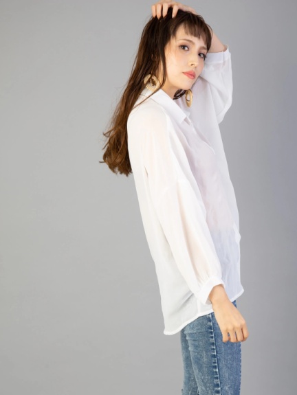 シアーブラウス Cecil Mcbee セシルマクビー のシャツ ブラウス ファッション通販 Ailand アイランド