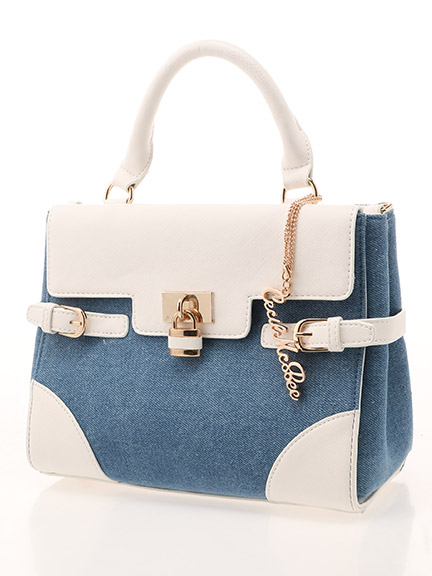 ロゴチャーム付きベルトデザインBAG
