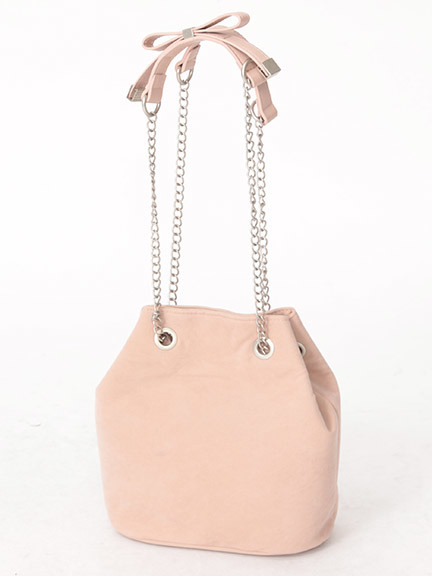 リボン付チェーン巾着BAG