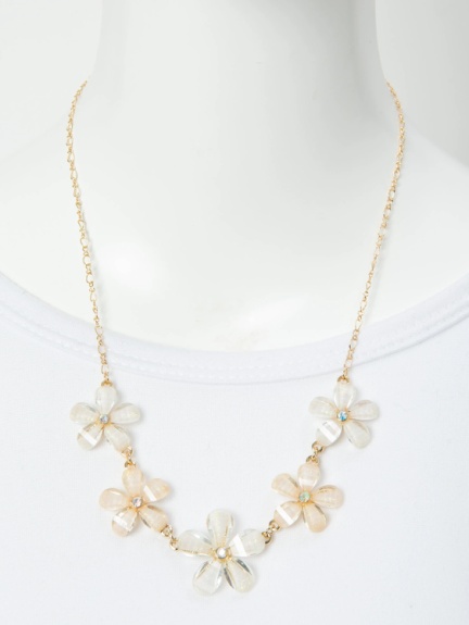 グリッターフラワーネックレス Be Radiance ビーラディエンス のネックレス ファッション通販 Ailand アイランド