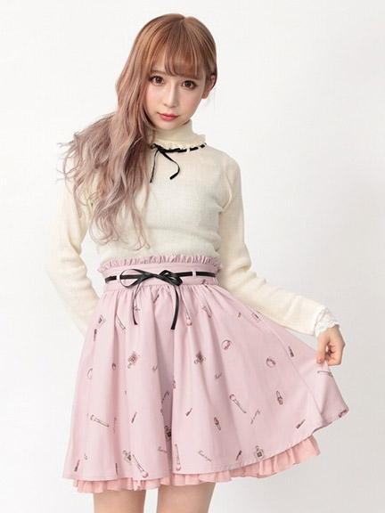 Vintage Cosmeticフレアギャザースカート