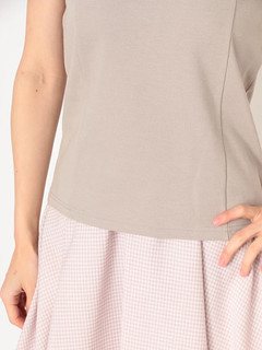 フロントパールパフスリーブTOPS
