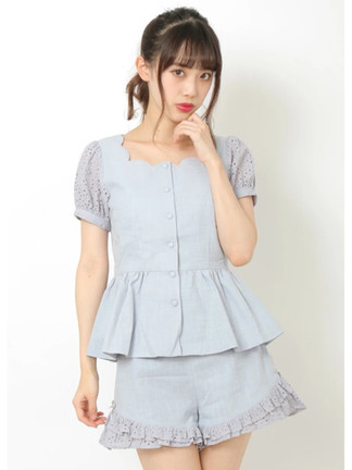 新品未使用 anuans キュロット MEDIUM ベージュ レディース フリルキュロット - Ank Rouge(アンクルージュ)のショートパンツ