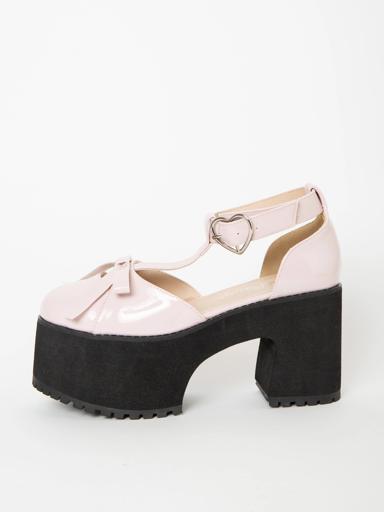 リボンストラップ厚底シューズ - Ank Rouge(アンクルージュ)のシューズ