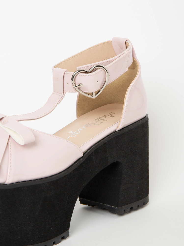 リボンストラップ厚底シューズ - Ank Rouge(アンクルージュ)のシューズ