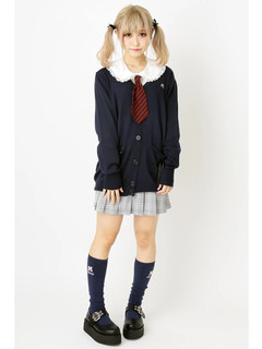 Schoolチェックプリーツスカート