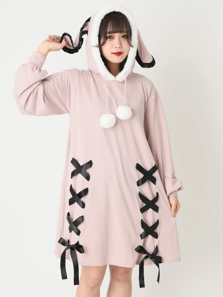新品☆美品☆ラビットパーカー RE730 パーカー Cute Rabbit Hoodie / 可愛いラビットパーカー メンズ