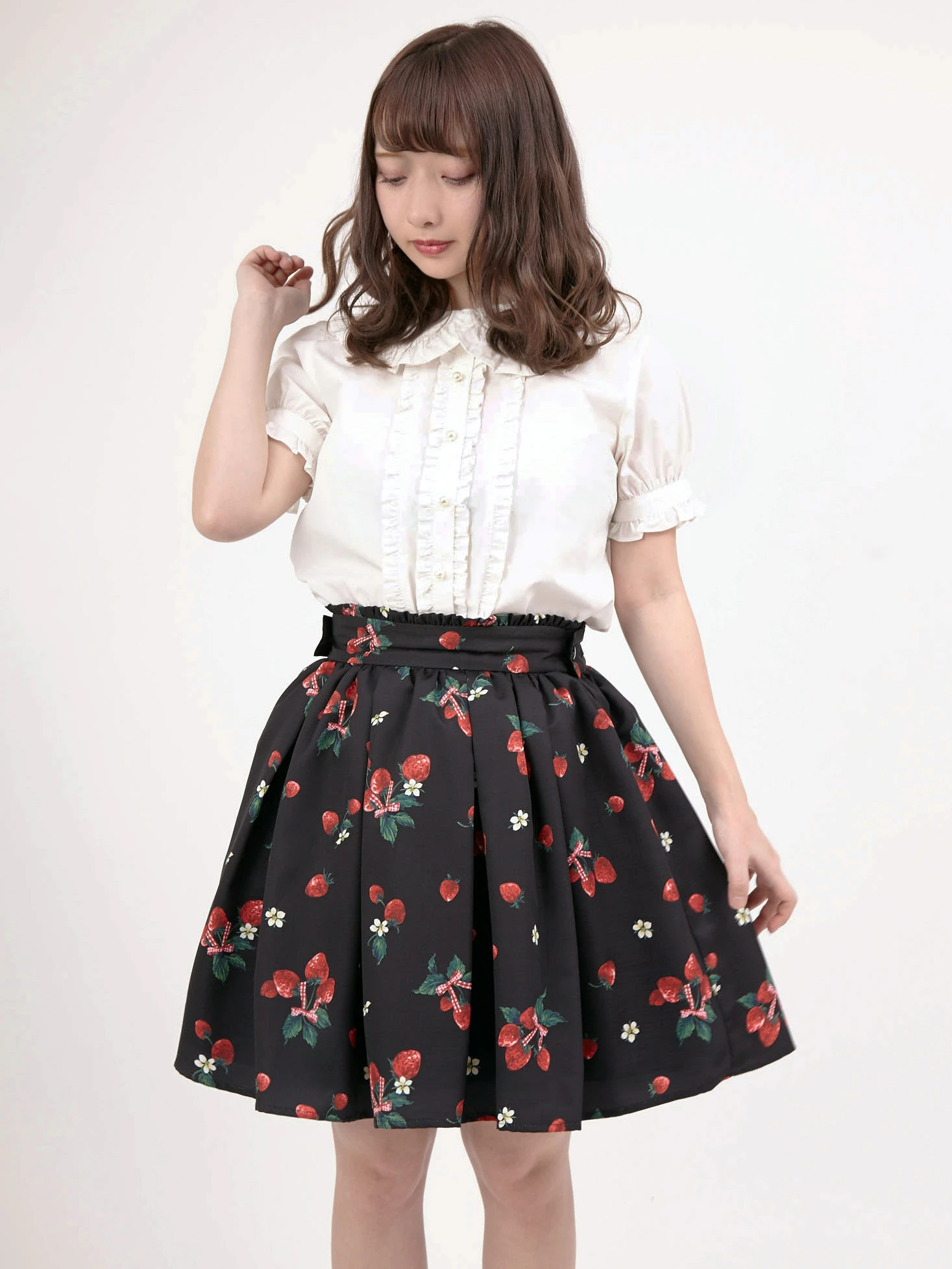 StrawberryBouquetスカート - Ank Rouge(アンクルージュ)のスカート ...