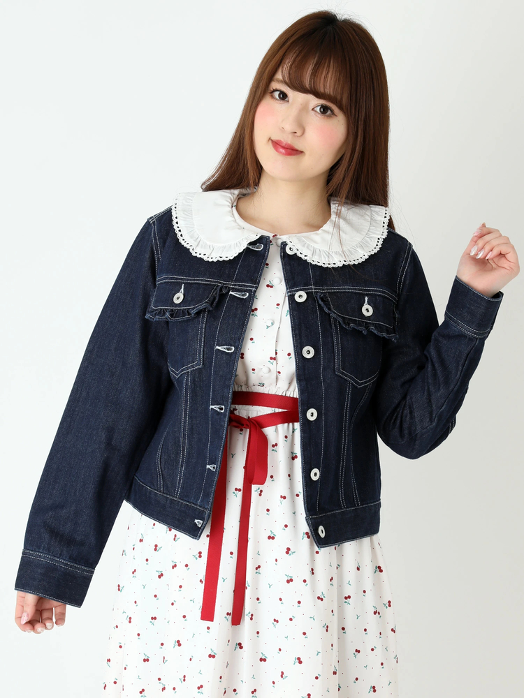 フリル衿Gジャン - Ank Rouge(アンクルージュ)のジャケット