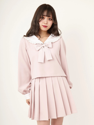 andmary　正規品　ピンクベージュ　プリーツミニスカート andmary 正規品 ピンクベージュ プリーツミニスカート
