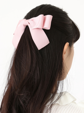 グログランリボンバレッタ - Ank Rouge(アンクルージュ)のヘッドアクセ