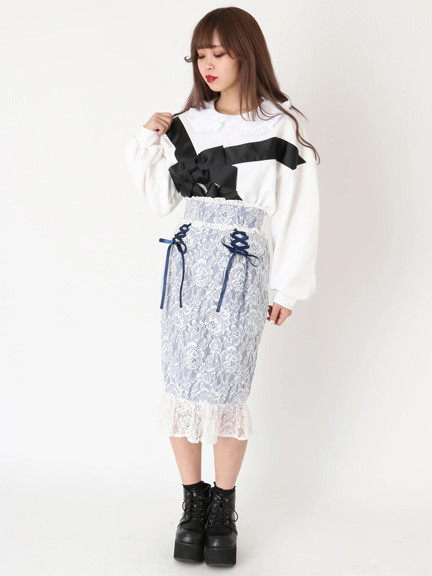 レースタイトSK - Ank Rouge(アンクルージュ)のスカート｜ファッション 
