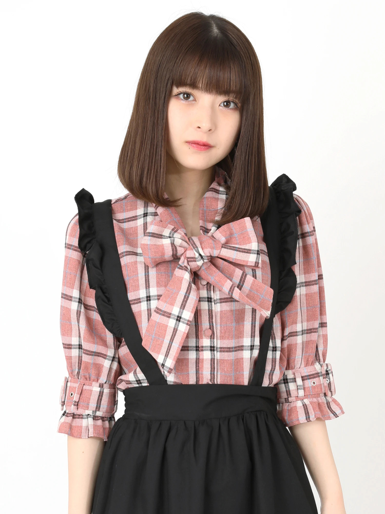チェックリボンタイブラウス - Ank Rouge(アンクルージュ)のシャツ