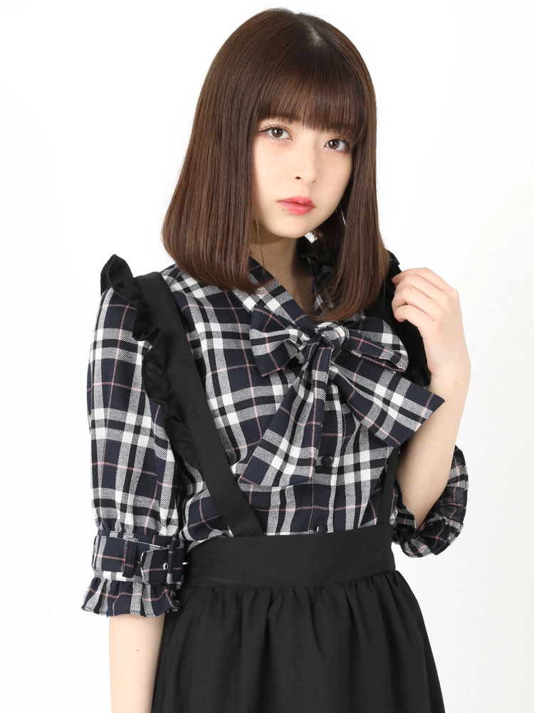 イデアルーチェ　ブラウス　美品 イデアルーチェ iDea Luce ボンボン ドットブラウス アウトレ