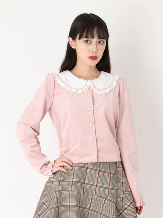 赤レースのベロア ベロアワンピース 赤 レッドドレス[品番：JSFW0009872]｜JS