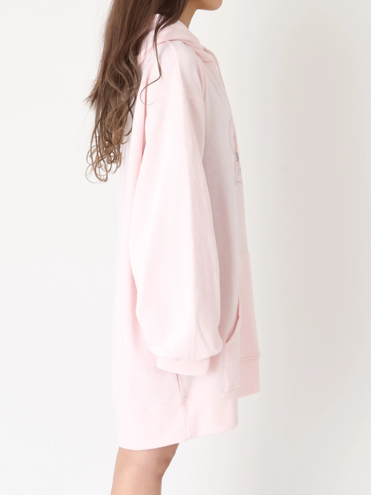 ラビットプリントBIGパーカー - Ank Rouge(アンクルージュ)のパーカ