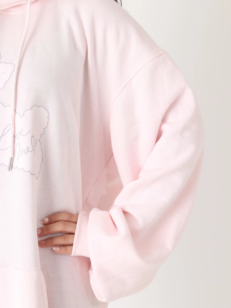 ピンクハウス　ワンダーラビットプリントパーカー　4　白　アイボリー　アリス ピンクハウス ワンダーラビットプリントパーカー 4 白 アイボリー