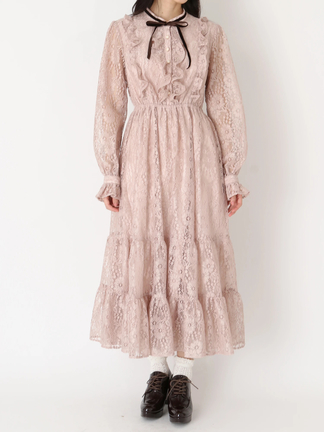 vintage レース　ワンピース　jantipues f42a042c21de4f2dc369a799bd9871