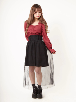 イデアルーチェ❤︎チュールスカート yui | SHEIN🩶 SHEINで購入したチュールスカートを使った 着回し