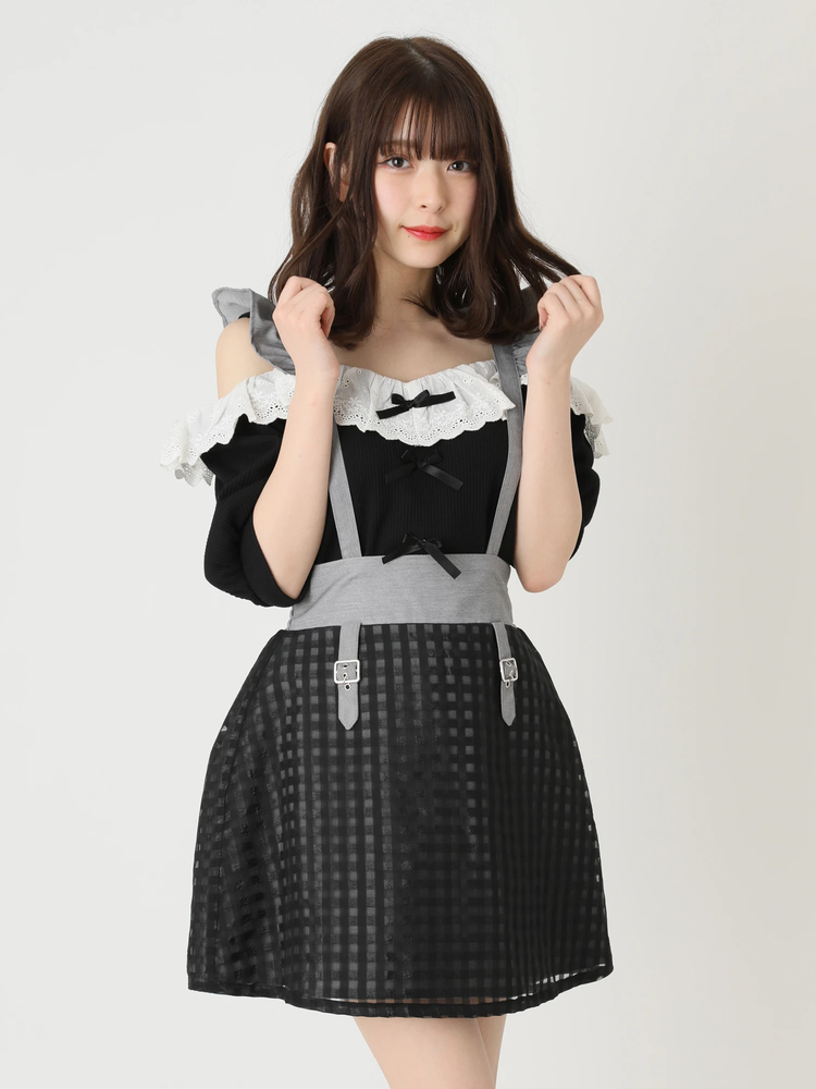 みかん様　アトリエアンワン　コットン台形スカート　ブルー　anone みかん様 アトリエアンワン コットン台形スカート ブルー anone