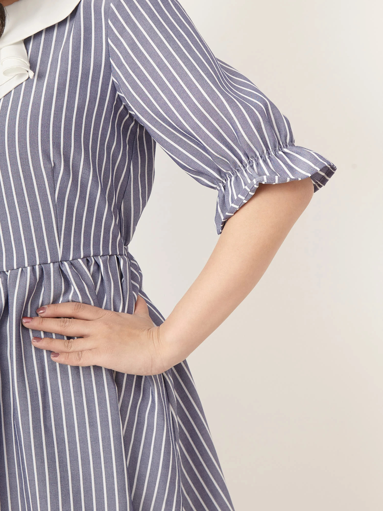 ストライプワンピース - Ank Rouge(アンクルージュ)のワンピース