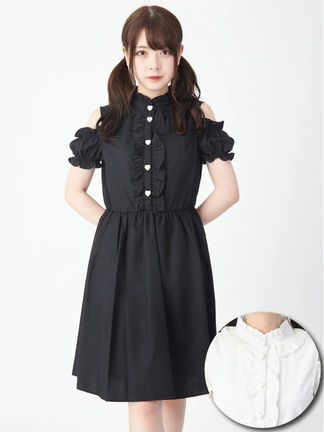 ハートボタンワンピース - Ank Rouge(アンクルージュ)のワンピース