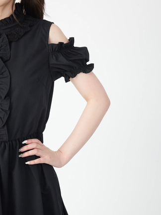 地雷系ハートオープンショルダーワンピースmars AnkRouge　TRAVAS 地雷系ハートオープンショルダーワンピースmars AnkRouge TRAVAS 地雷