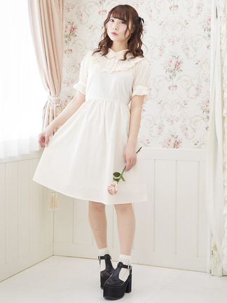 アンドワンダー　ワンピース　ベージュ ドレスプラス DRESS+ ワンピース ガウン フレア Aライン 長袖