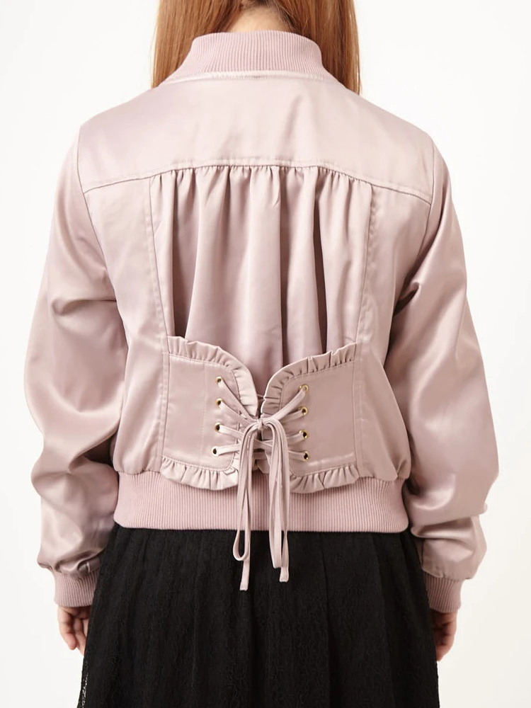 アルページュストーリー　テンセルコットンシアーブルゾン　ピンク　新品タグ付き アルページュストーリー テンセルコットンシアーブルゾン ピンク