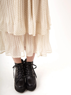 シフォンドットプリーツSK