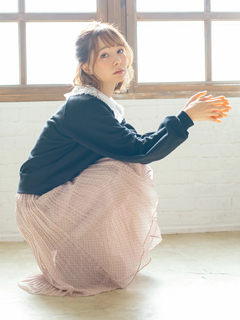 シフォンドットプリーツSK