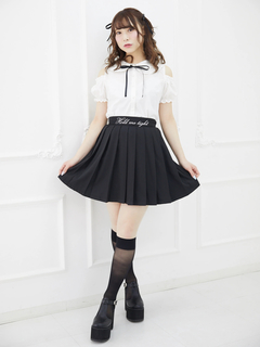 ロゴプリーツスカート