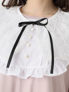 ケープ付きメイドライクトップス