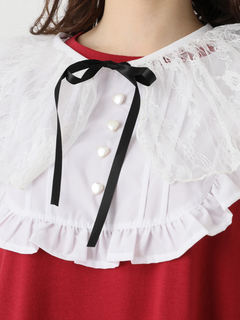 ケープ付きメイドライクトップス