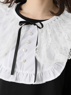 ケープ付きメイドライクトップス