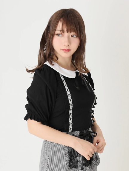 ハシゴレースtops Ank Rouge アンクルージュ のtシャツ カットソー ファッション通販 Ailand アイランド