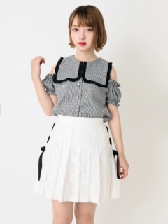 サイドスピンドルレースプリーツSK - Ank Rouge(アンクルージュ)の  