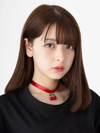 大人上品なおすすめコーデ チェリーチョーカー - Ank Rouge(アンクルージュ)のネックレス ジャケット・アウター