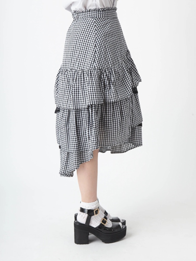 イレヘムギンガムミディスカート - Ank Rouge(アンクルージュ)の  