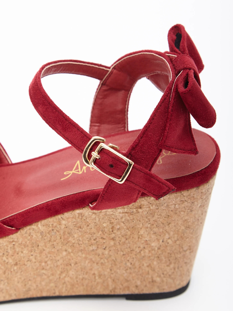 赤いリボンサンダル⋆* URBAN RESEARCH DOORS（アーバンリサーチドアーズ） サンダル スクエア