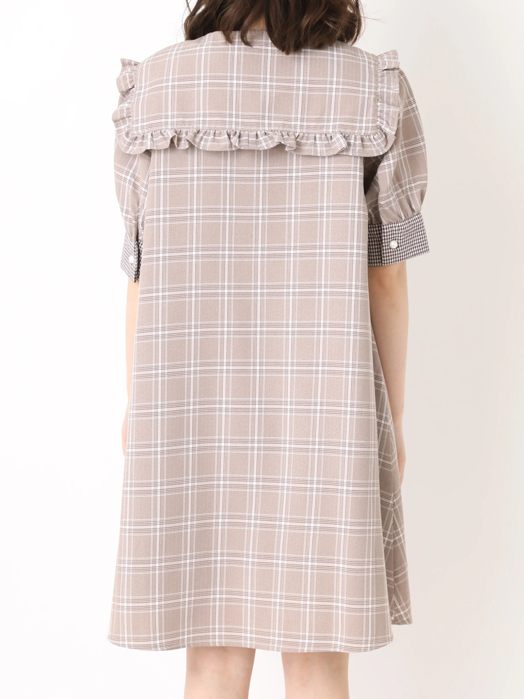 la boutique uncinq チェック ワンピース アンサンク la boutique uncinq チェック ワンピース アンサンク
