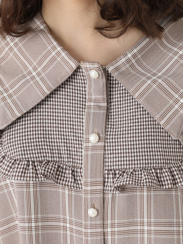 la boutique uncinq チェック ワンピース アンサンク la boutique uncinq チェック ワンピース アンサンク