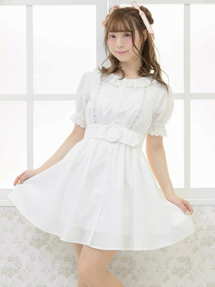 ハシゴレースワンピース - Ank Rouge(アンクルージュ)のワンピース