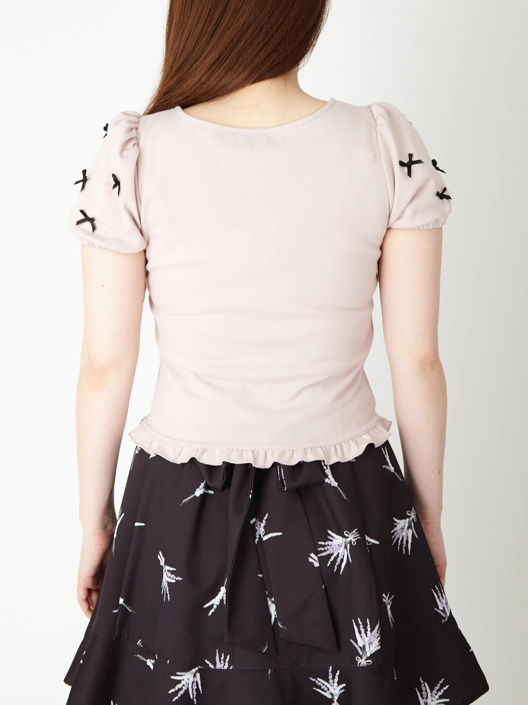 PetitRibbonパフトップス - Ank Rouge(アンクルージュ)のTシャツ