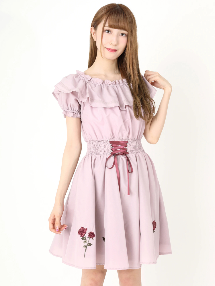 新品 未使用♥アンクルージュ 総ハート柄 半袖 パフスリ ワンピ Ank Rouge(アンクルージュ)|公式ファッション通販 Ailand