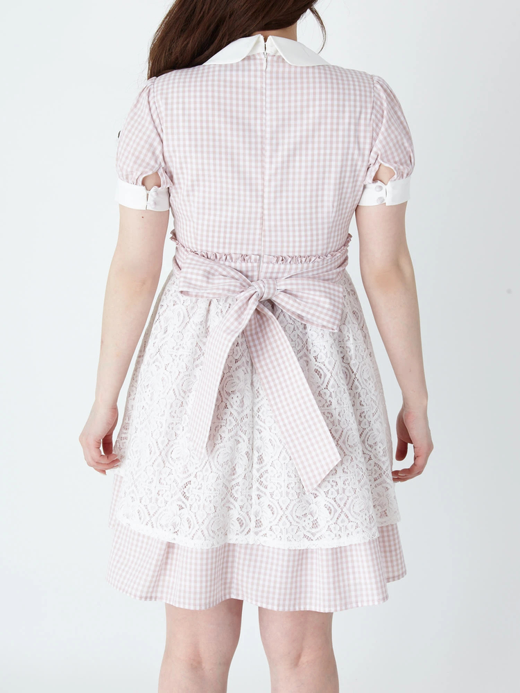 favclo.（ファブクロ）の「cotton lace gingham onepiece