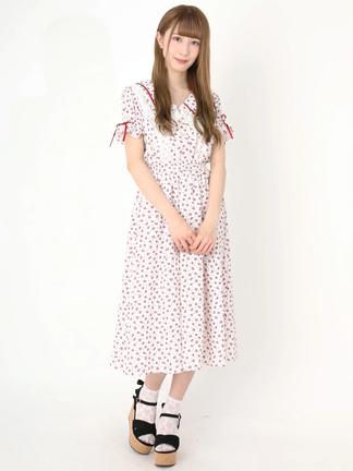 Ank Rouge ワンピース♥ ハートdotキャミOP - Ank Rouge(アンクルージュ)のワンピース